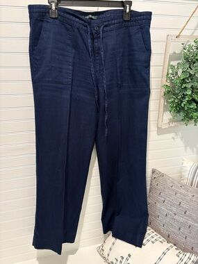 Ralph Lauren Navy Drawstring Chinos